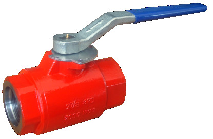Oilfield Threaded Ball Valve Manifold Control Valve A216 WCB Oil Patch Ball Valve