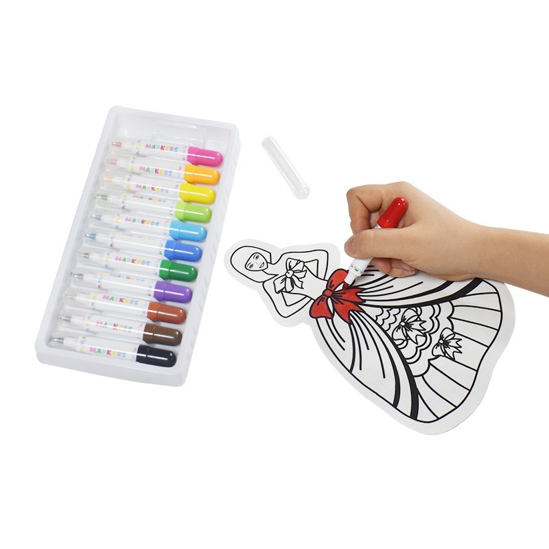 Дети забавляются граффити раздувают набор воздушного шара Doodle набора 3D картины рисуя