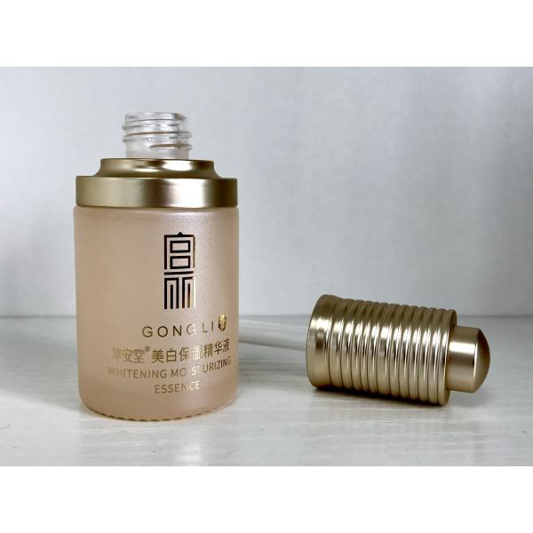 Child Resistant 30ml Glass Rotate Dropper Bottle for Eye Cream Luxury Essence Bottle