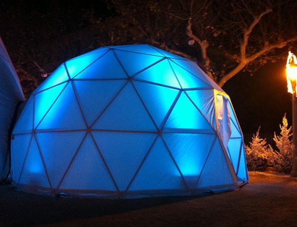 Big Transparent Sphere Wedding Party Tent , White / Red / Yellow Event Dome Tent