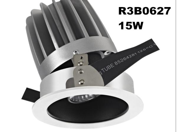 Hign CRI Cut out 110mm Adjustable and Dimmable Aluminum White IP20 Interior LED Downlight/R3B0627