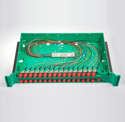 Yellow Fiber Optical Splitter Sc Apc 1x64 Loss For Communication Systerm