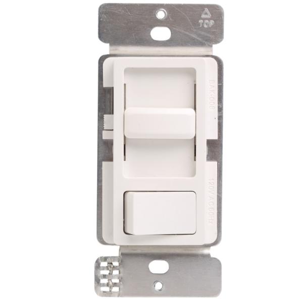 Wall Mount Triac Dimmer Switch LED Paddle Rocker 120V Lighting Controller Unit