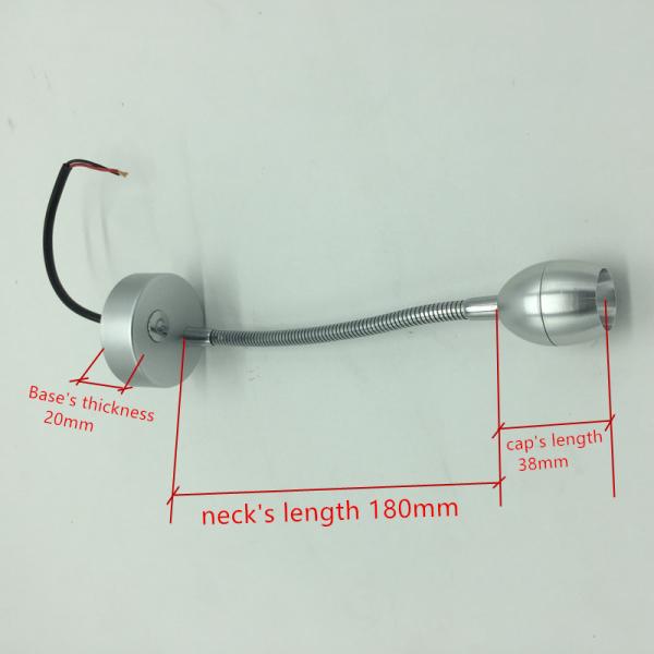 Vehicle Goose neck  marine cabin lights 12v and 24V led light luxury Vehicle Reading light with Convertible neck