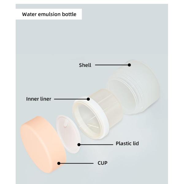 Luxury Skincare Packaging Set Replaceable Bottom Rotary 30ml 50ml PP Airless Bottle 50g PP Cream Jar