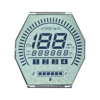 Vente à chaud en usine HTN affichage LCD de huit formes monochrome 7 segments graphique écran LCD pour les instruments de moto