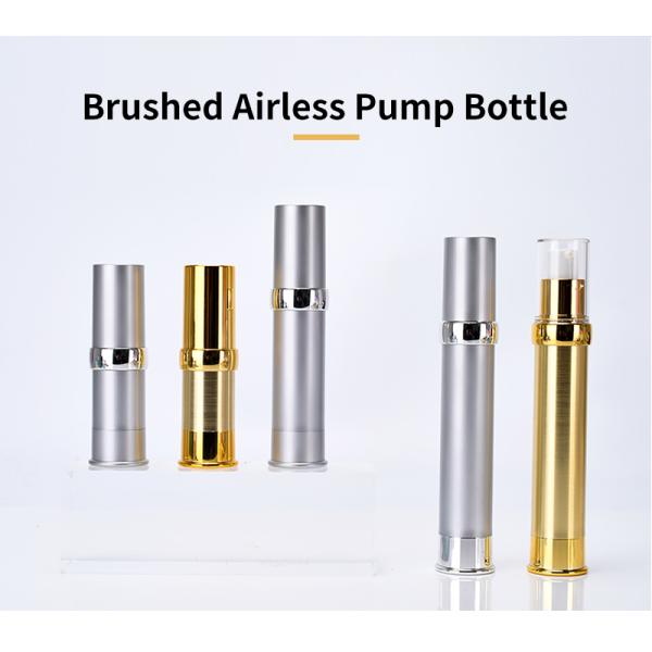 Plastic Vacuum Cosmetic Face Cream Pump Bottle With Clear Cap 10ml - 30ml