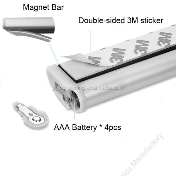 Modern Crystal Shade LED PIR Motion Sensor Light for Portable Closet and Furniture