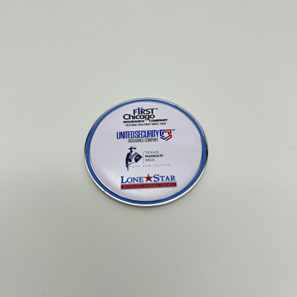 Warrior Insurance Network Custom Challenge Coin, Multi-Insurance Brand Collectible Metal Coin