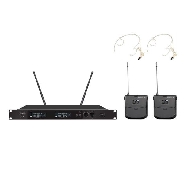 105dB SNR PLL Synthesized Dual Channel Wireless Microphone XLR Balanced