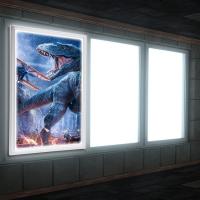 Boîte à lumière pour affiche de film rétroéclairée par LED, art, cadre, enseigne