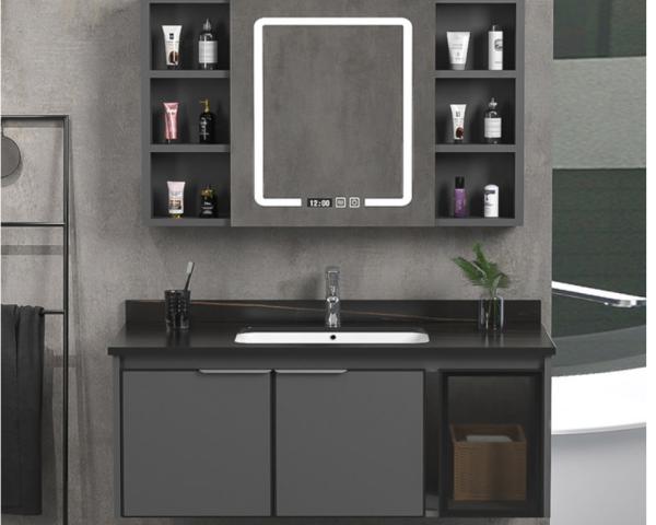 Mirrored Hotel Sunscreen Smart Bathroom Cabinet Wall Mounted