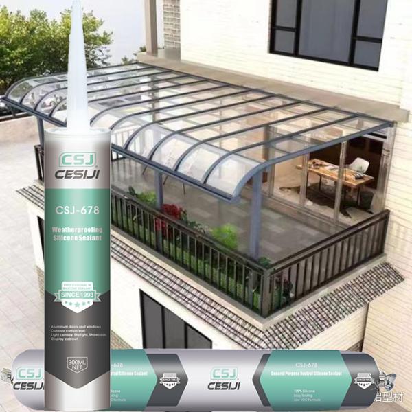 Sellador de silicona impermeable de alta adherencia, sin necesidad de imprimación, de secado rápido