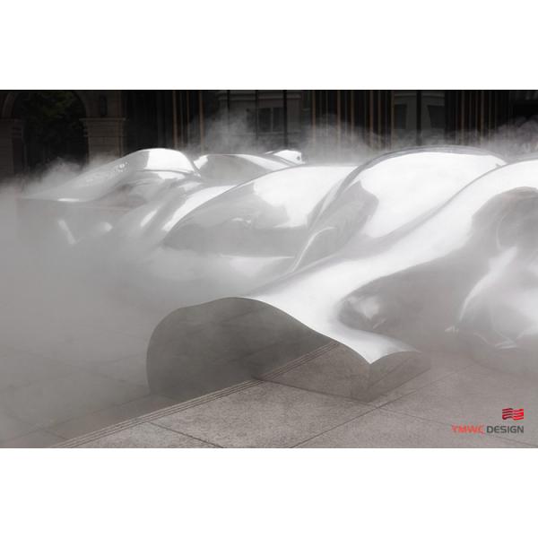 Outdoor Stainless Steel Landscape Sculptures for Customer Size Metal Art Installations