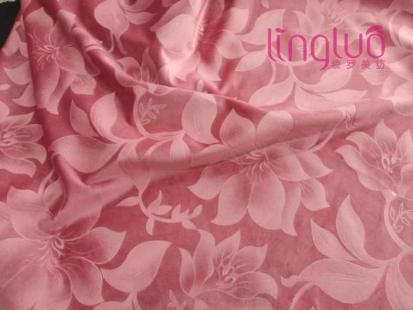 Printed Holland Velvet Fabric For Living Room Embossed Sofa Protectors