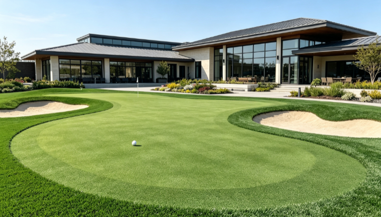 16mm PE Material High Density Golf Artificial Turf for Professional Putting Green