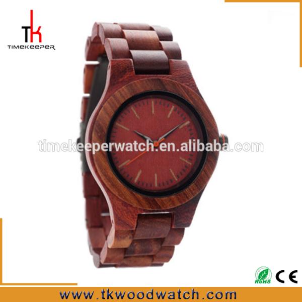 Made from wood Japan movement Wood caseback engraved wood watch