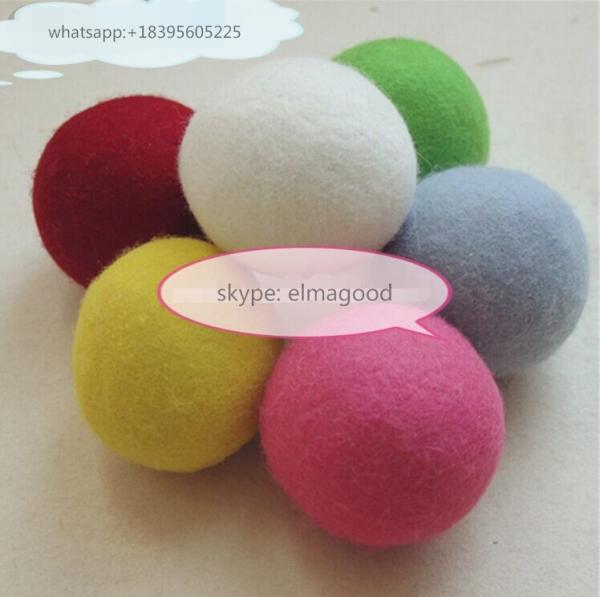 china factory Colored Pure Genuine 100% Wool Felt Dryer Ball Nepal Felt Balls
