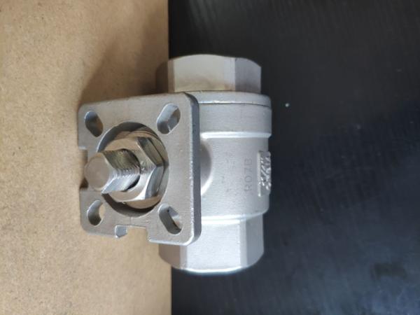 2 Piece Type Threaded Stainless Steel Ball Valve Manual / CF8M 1.4408 RPTFE 1000WOG BSPP