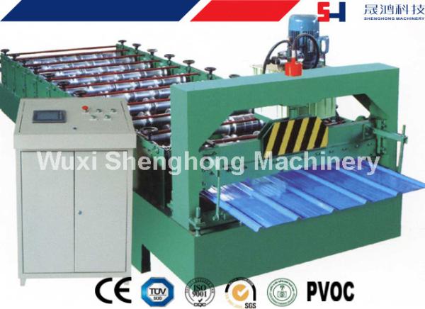 Color Coated Steel Roof Panel Forming Machine Large Span For Roof Sheet Making