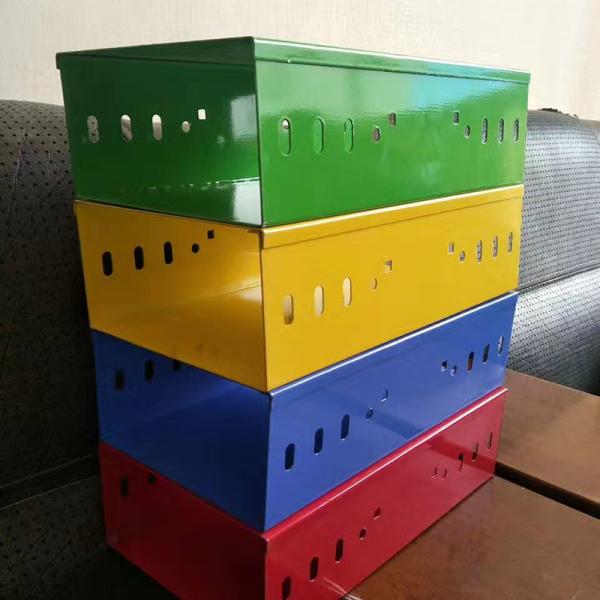 OEM Perforated Metal Cable Tray Carbon Steel / Stainless Steel / Aluminum Alloy Cable Support Tray