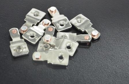 Spring Contact Metal Stamping Components Brass For Thermal Controller