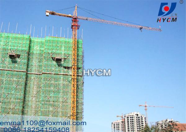 Fornecimento QTZ6020 Topkit Tower Crane Máquinas Hammerhead 380V 60Hz Potência
