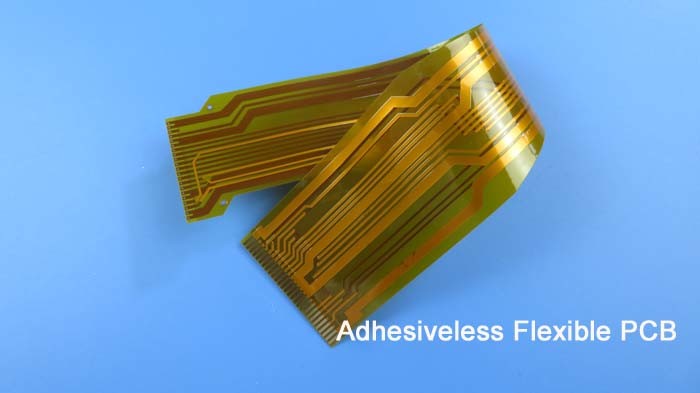 Цепь FPC Adhesiveless гибкая напечатанная построенная на прозрачном тонком Polyimide Glueless с золотом покрытым для отслеживать