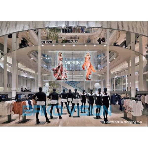 5500 Nits Transparent LED Screens See Through Window Video Wall Adertising