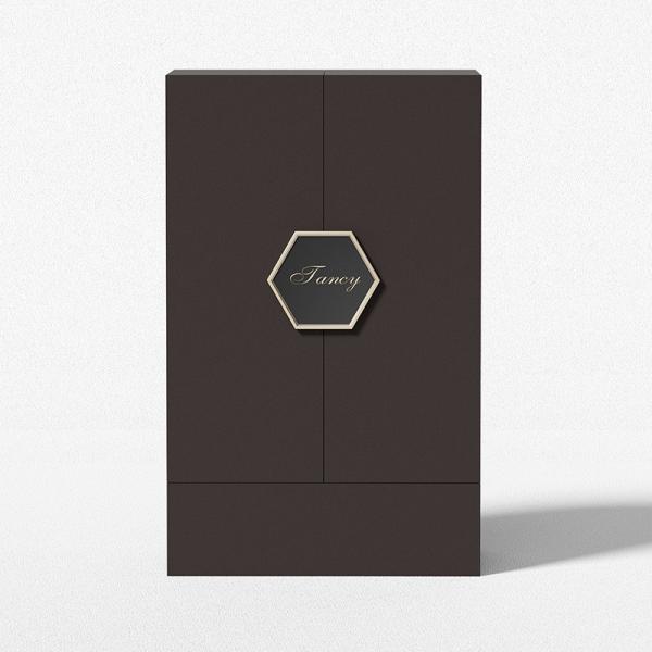 Double Door High End Cosmetics Packaging Box Customized Design Perfume Paper Box