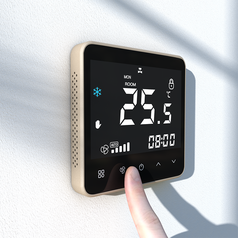Digital Fan Coil Thermostat Heating Cooling FCU Thermostat Controller