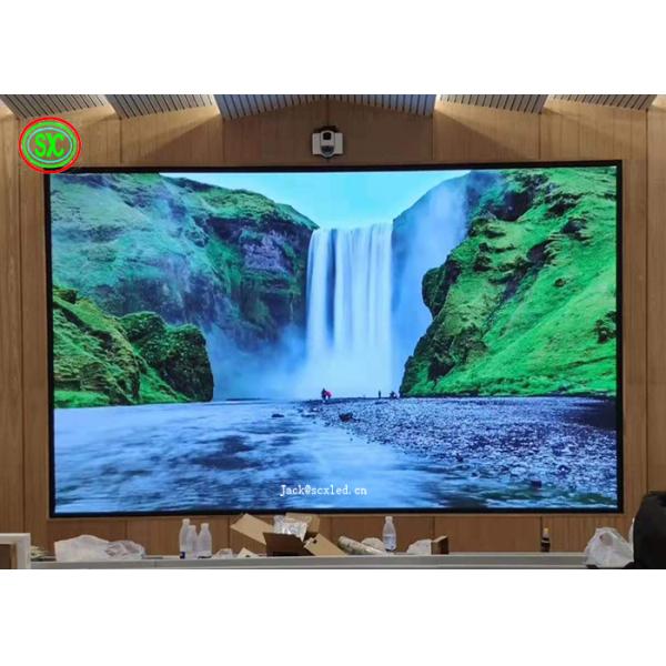 Красота 4K изображения в помещении P3 светодиодный стенный дисплей светодиодный дисплей литьевой алюминиевый шкаф 576 * 576 мм