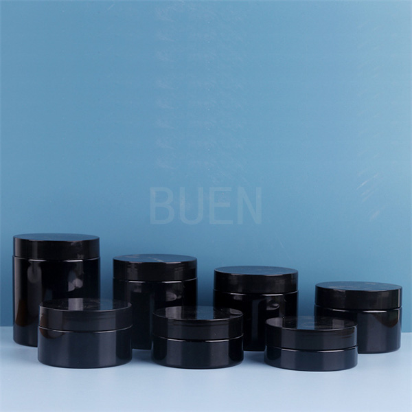 Опарникы черноты Buen 8oz косметические с винтом крышки обозначая вверх по пустым опарникам лосьона