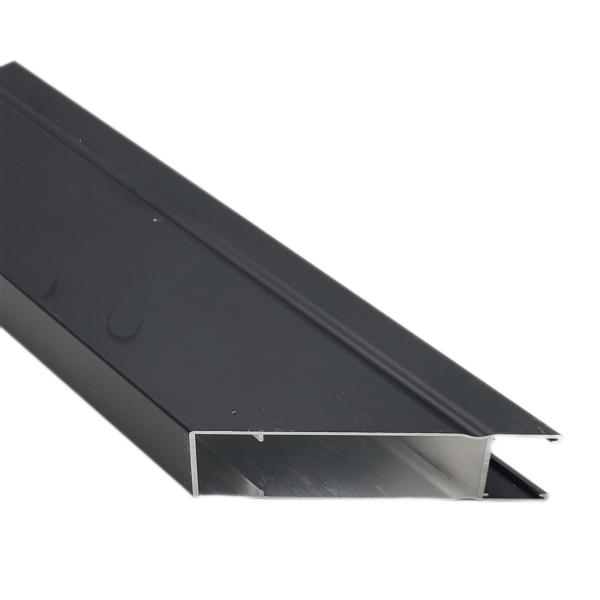 Flat Anodized 6063A Aluminum Extruded Profile For Glass Sliding Door