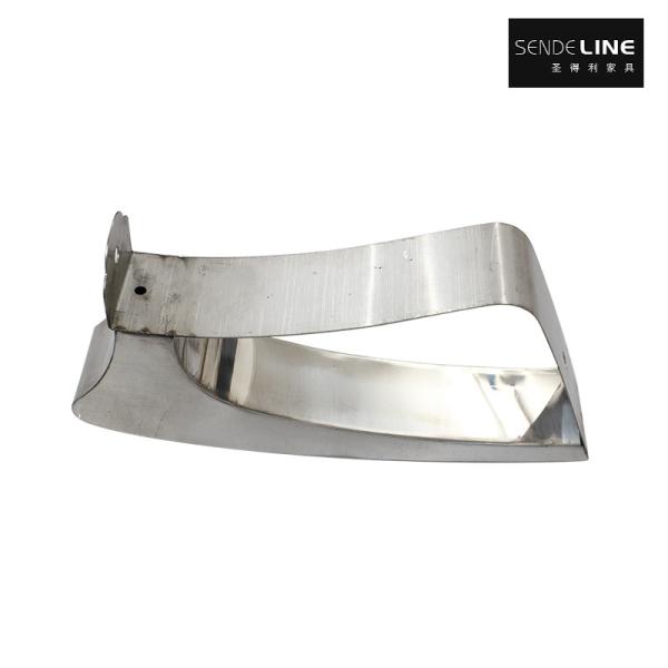 Weights 0.9kg/ Pairs Stainless Steel Barber Chair Handrail For Barber Shop Beauty Salon Chair