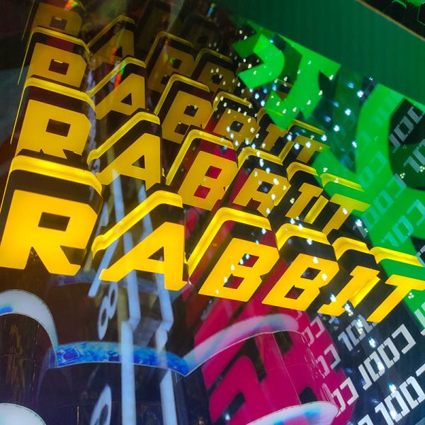 3D Magic Infinite Multi-Layer Mirror Multicolor Thousand Layer Abyssal Abyss Mirror Logo Neon Letter Decor