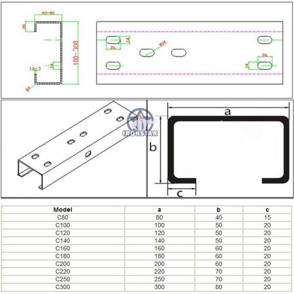 “Full Automatic CZ Channel Roll Forming Machine C Z Purlin Making Machine Adjustable Size ”