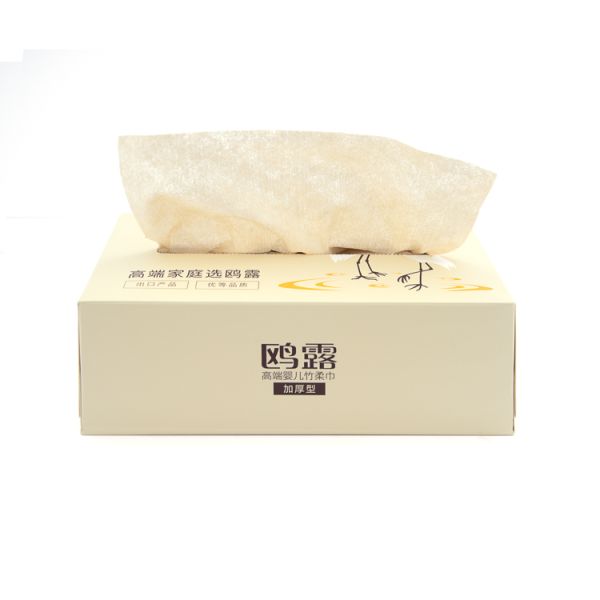 High Quality Skin Friendly Ultra Soft  Bamboo Baby Facial Dry Face Tissue Paper Face Towel