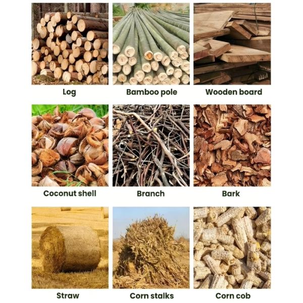 Multifunctional Wood Grinder Sawdust Machine with Diesel/Electric Motor & Gear High Capacity Waste Log Crusher Crusher Chipper & Shredder Sawdust Hammer Mill