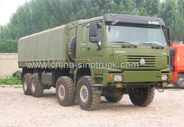 SINOTRUK HOWO  8x8 All Wheel Cargo Truck 371HP heavy duty box truck EUROII/III LHD RHD