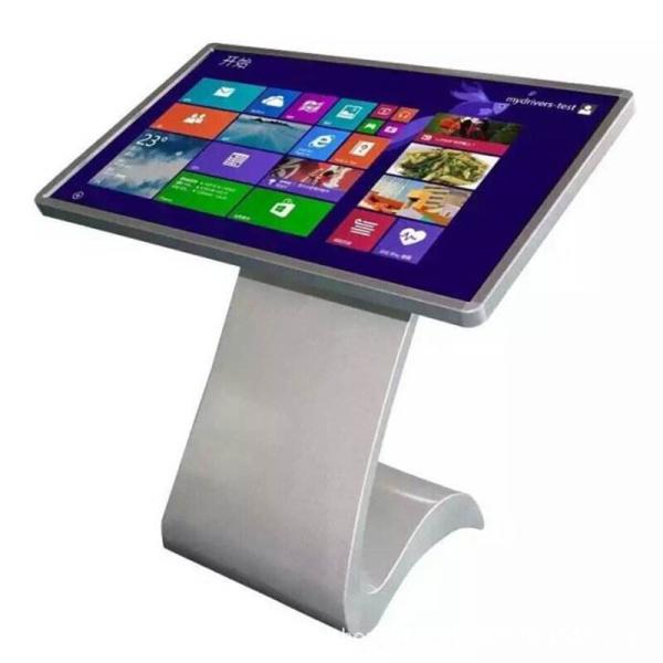 FHD Display Multi Touch Digital Signage Kiosk 55 Inch Cold Rolled Steel Housing