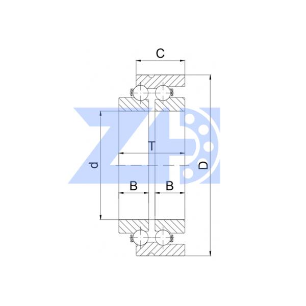Roulement à billes à contact oblique Hyundai XKAH-00800 XKAH00800