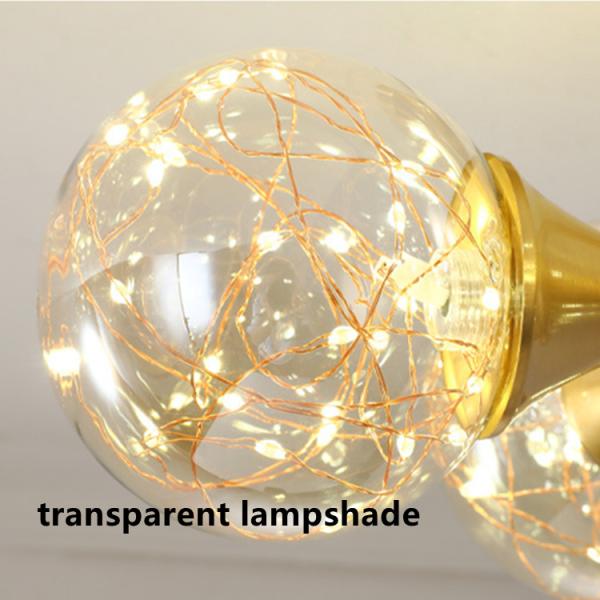 H370mm Creative Decoration Crystal LED Ceiling Light For Living Room Bedroom