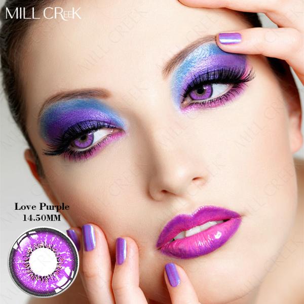Beautiful Cosmetic 14.5 Mm Contact Lenses Dark Grey Colour