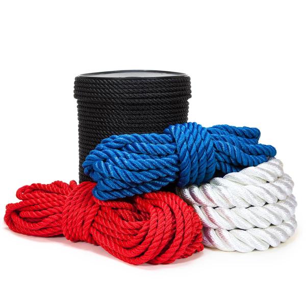 Multifunctional 3 Strand Twisted Polypropylene Rope in 4-36mm Specifications