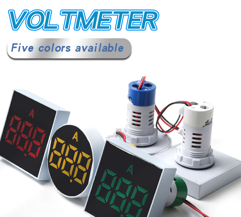 LED Digital Display Analog Ampere Meter Single Display Panel Meter (AD112-50) Large Area Small Instrument AC Ammeter