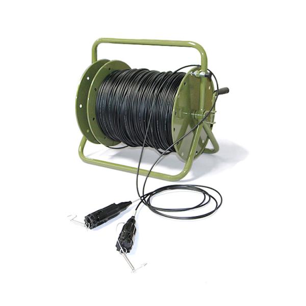 Fiber Optic Cable Spool With Expanded Beam Fiber Connector or SC, FC, FC, PDLC, ODC connector