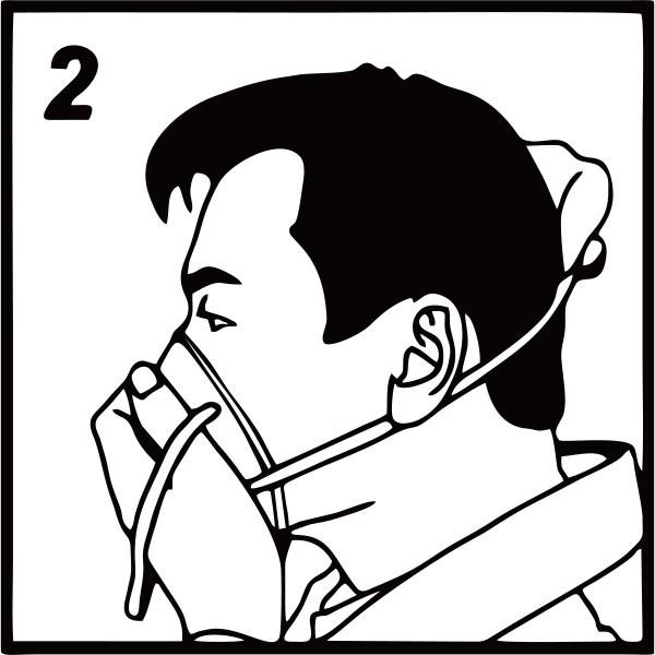 Маска ФФП2 устранимая, респиратор от пыли Эко дружелюбная личной безопасности Вальвед