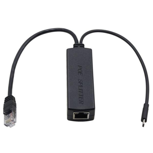 CCTV Power Over Ethernet 5V POE Splitter 5V 2.4A with Micro USB Adapter