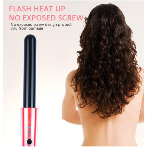 58w Tourmaline Ceramic Curling Iron Wand 1 Inch Barrel Ptc Heating